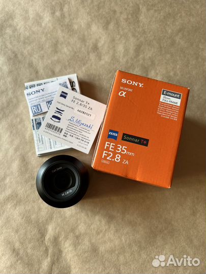 Объектив Sony sel 35 mm 2,8