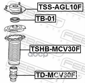 Опора амортизатора toyota camry/hybrid ACV51/AS