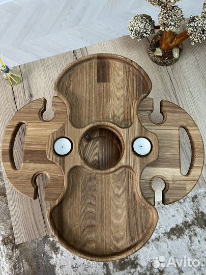 Винный столик менажница