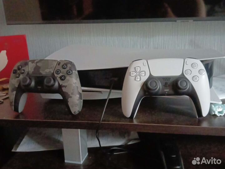 Sony playstation 5 ps5 с дисководом 2 джойстика