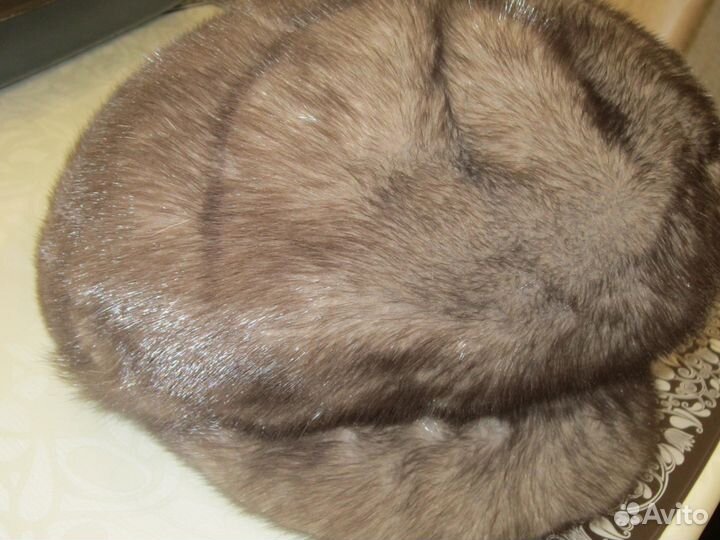 Норковая шапка б/у один сезон
