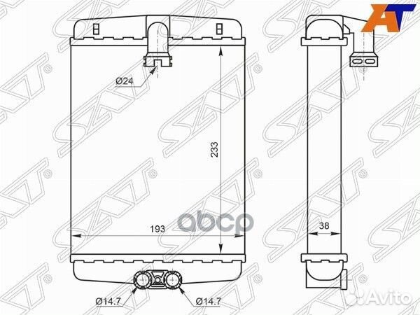 Радиатор отопителя / Теплообменник печки stmd56