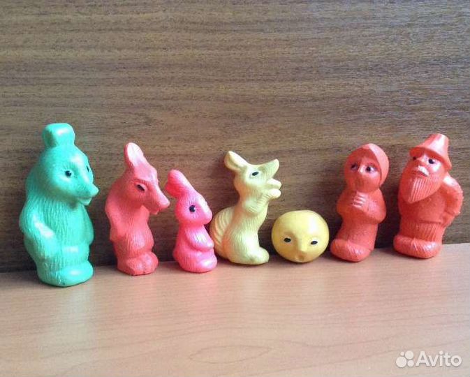 Редкий набор Колобок целлулоид