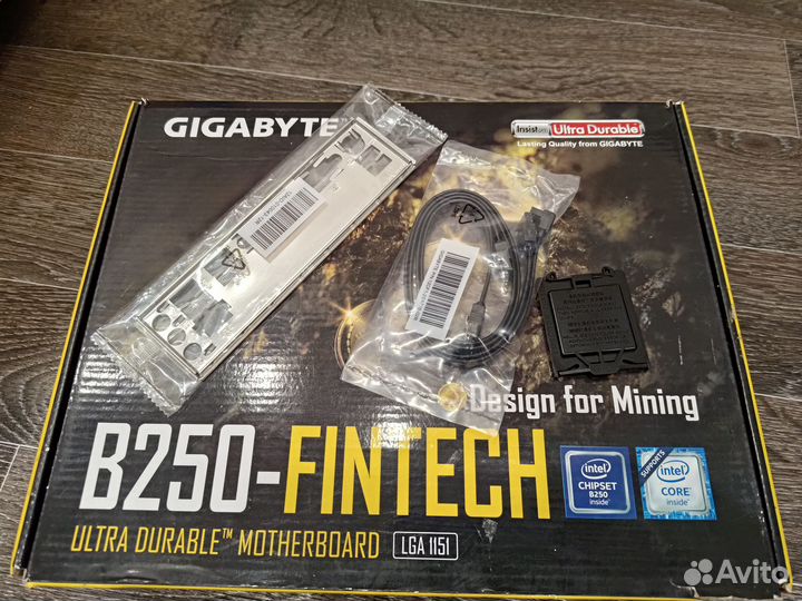 Комплект gigabyte GA-B250-FinTech+G4600+DDR4+SSD