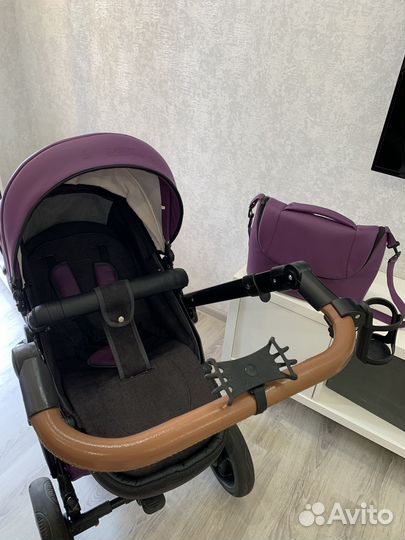Коляска 2 в 1 эко кожа