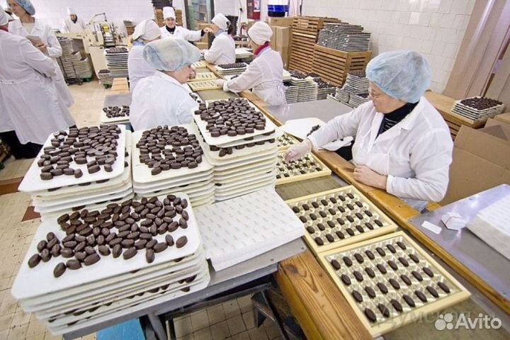 Вахта Упаковщик на производство шоколадных изделий