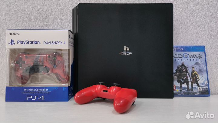 Sony PS4 Pro 2 геймпада и 75 игр