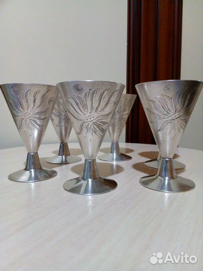 Набор серебряных рюмок СССР