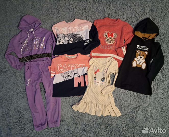 Пакет вещей на девочку 128 см