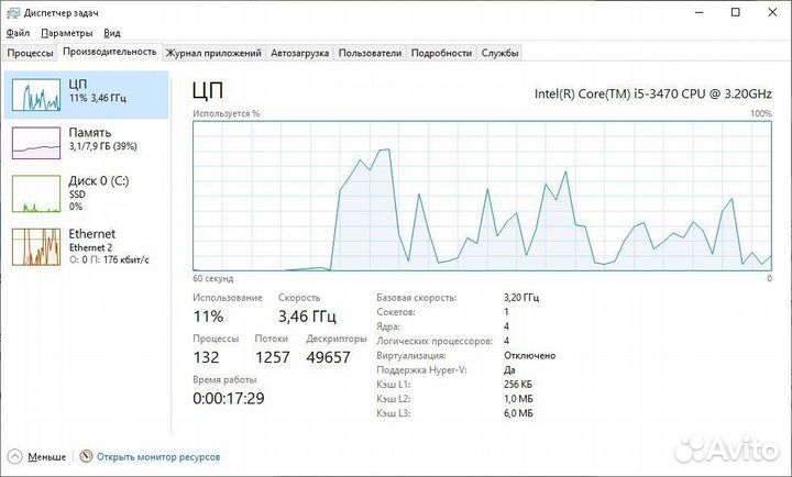 Быстрый и брендовый пк Core i5-3470