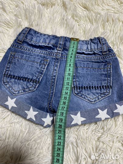 Джинсовые шорты для девочки 92 размер