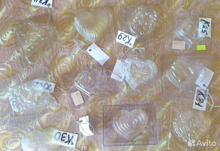 Пластиковые формы для мыла много