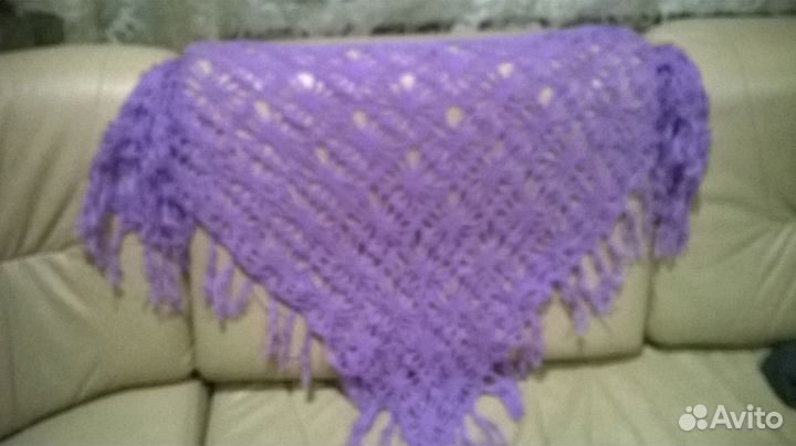 Шали ручная работа крючком