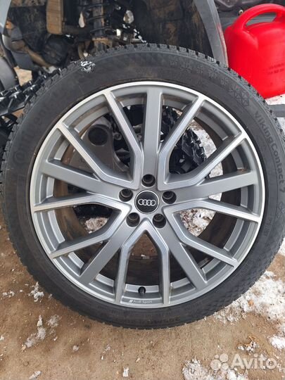 Литые диски с резиной r20 на audi 2 шт