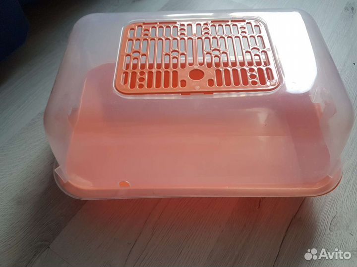 Террариум средний полупрозрачный с дверкой