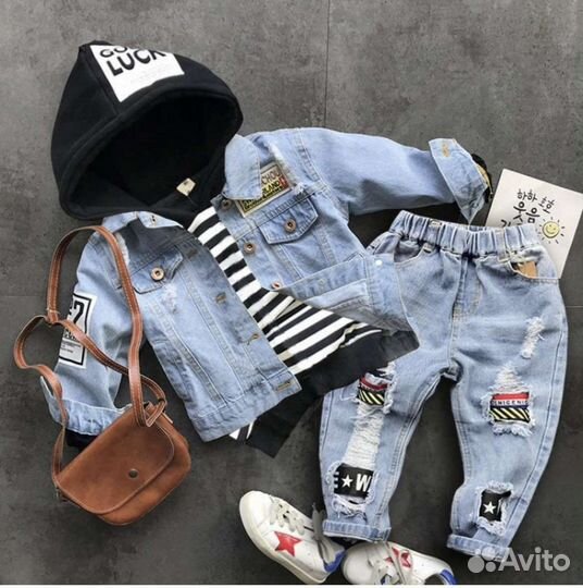 Детский джинсовый комплект