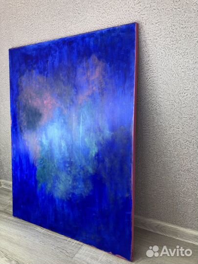 Картина на холсте абстракция. Фламинго