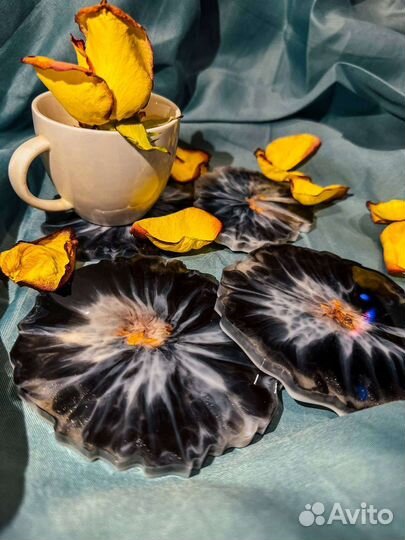 Набор подставок из эпоксидной смолы