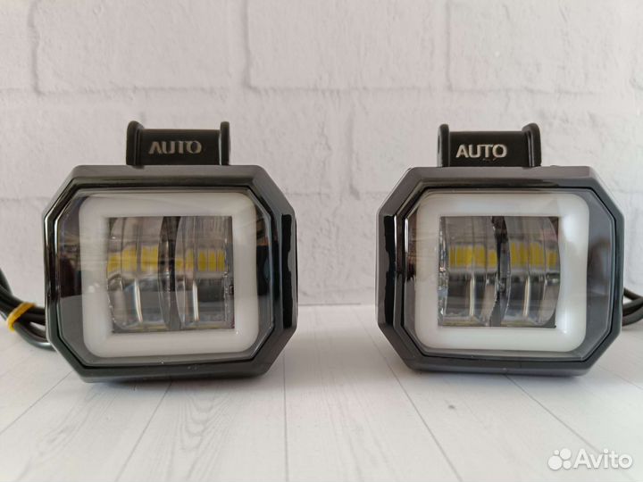 Универсальные LED противотуманные фары 25W