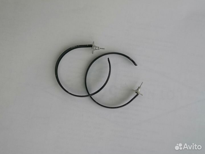 Винтажные серьги США эиаль метал