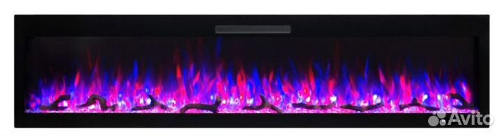 Линейный электрокамин Real-flame diamond 72