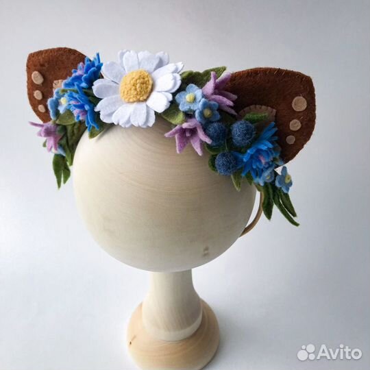 Повязка на голову для девочки «Летние цветы»