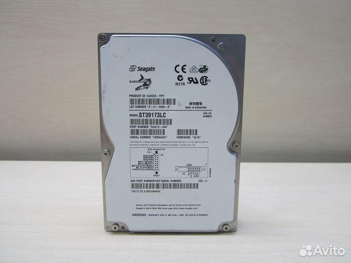 HDD Seagate ST39173LC (9,1GB) scsi SCA-80 №6