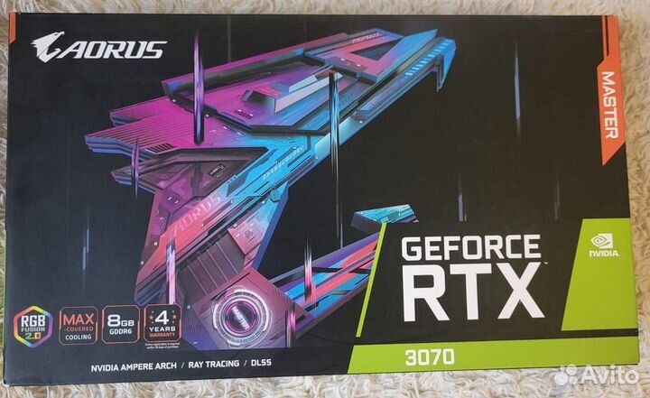 Видеокарта gigabyte aorus GeForce RTX 3070 master