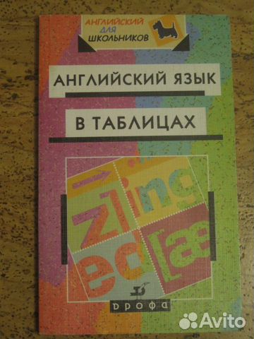 Английский в таблицах