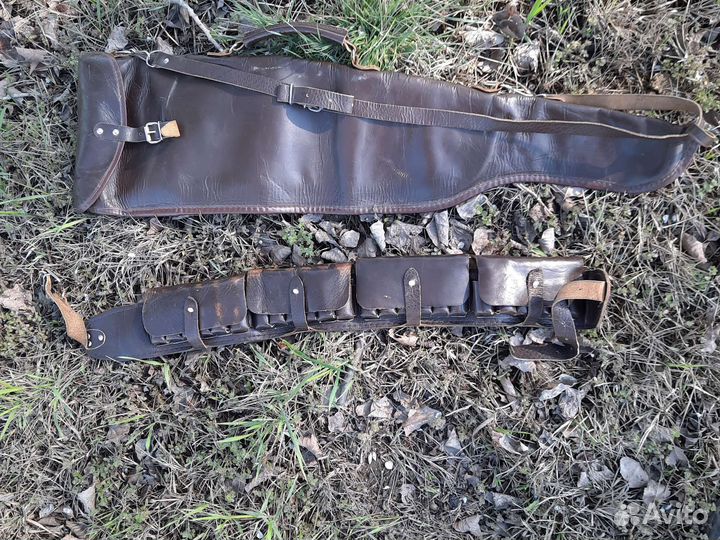 Чехол и патронтаж, кожанные