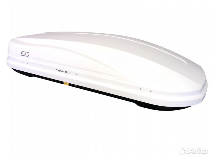 Белый универсальный бокс на крышу