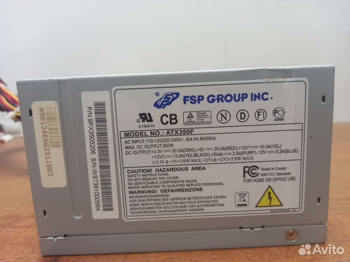 Блок питания FSP group INC. ATX350F