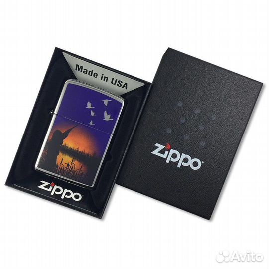Зажигалка Zippo Охота на Уток, новая
