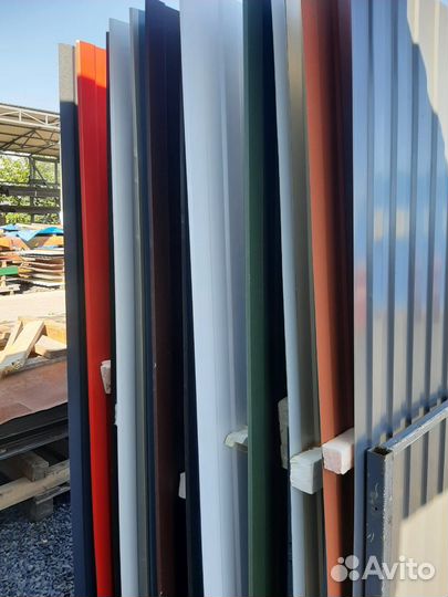 Профнастил для забора С-8 (вишня)