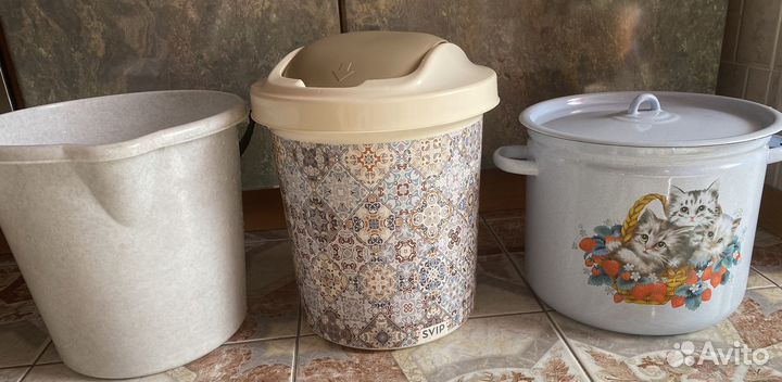 Ведро с носиком 12л, кастрюля, мусорное ведро