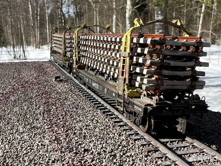 Платформа рельсовоз усо. Масштаб H0 1/87