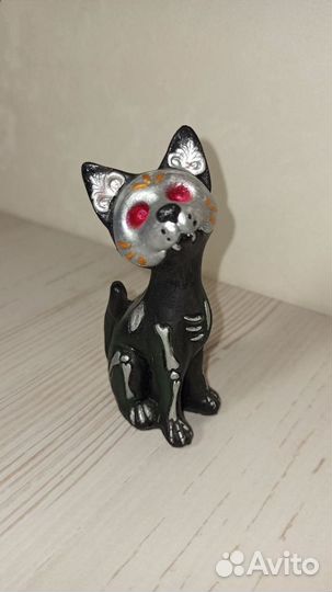 Статуэтка Мексиканская кошка День Мëртвых