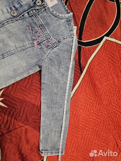 Джинсовая куртка для девочки 104-110