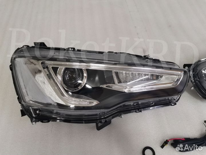 Фары Lancer 10 тюнинг 07-2017 г Светлые