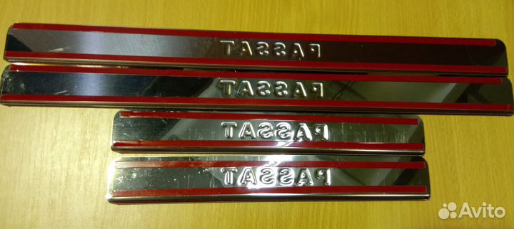 Накладки на пороги VW Passat B-8 (нержавейка)