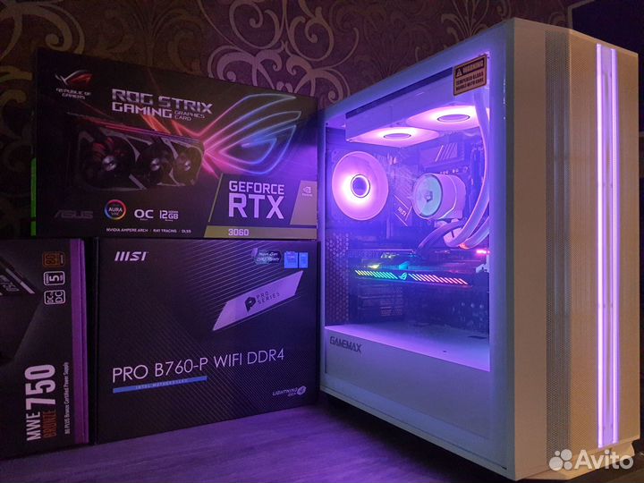 Новый Пк Core i5 13500+ROG Strix Gaming RTX 12GB
