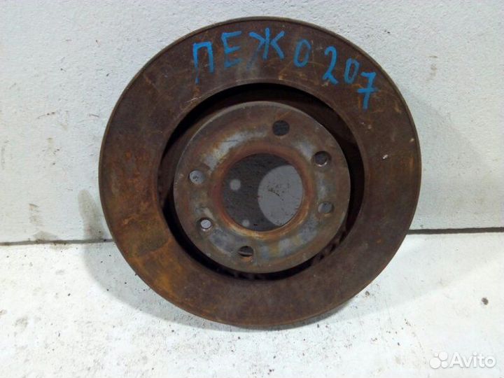 Диск тормозной передний Citroen 207