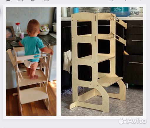 Деревянная Башня помощника по методу Монтессори