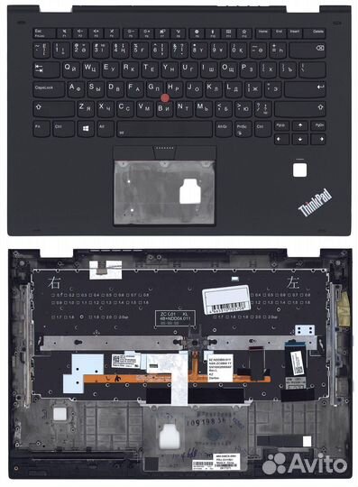 Клавиатура Lenovo Thinkpad Yoga X1 2nd Gen черная