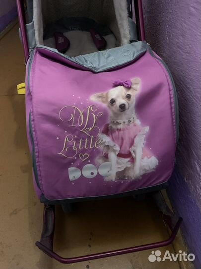 Детские санки коляска ника