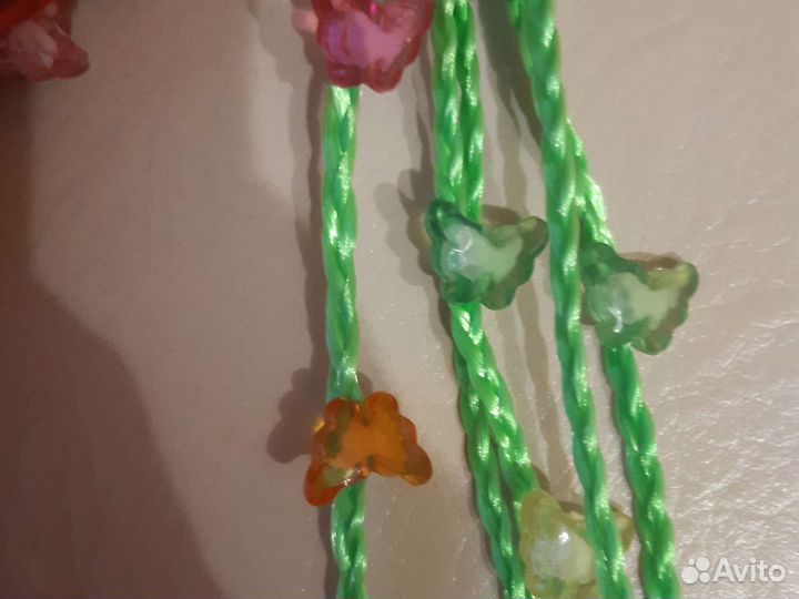 Резиноки с косичками и бабочками