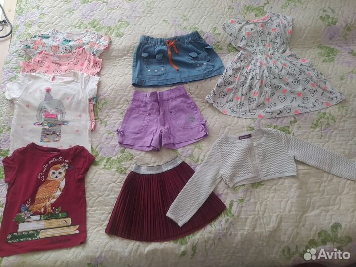 Одежда для девочки пакетом 98 см