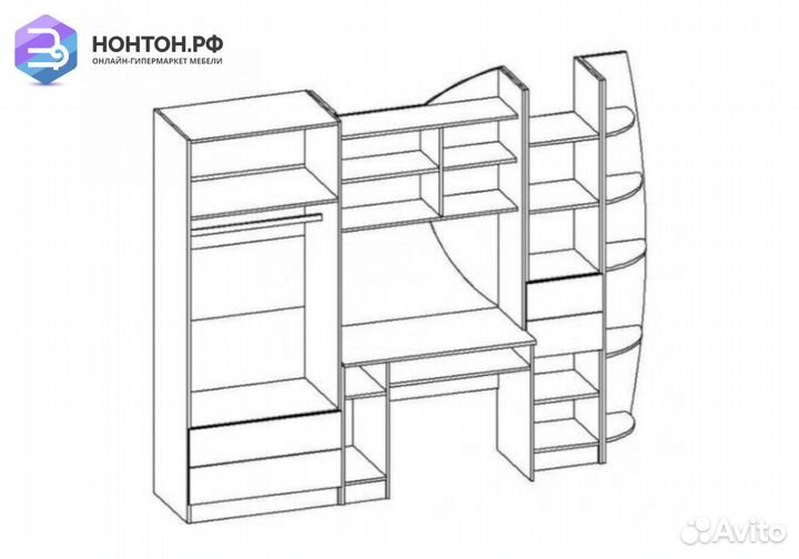 Стенка Немо дуб сонома