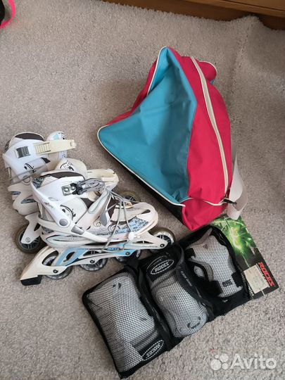 Роликовые коньки взрослые, р-р 38-39