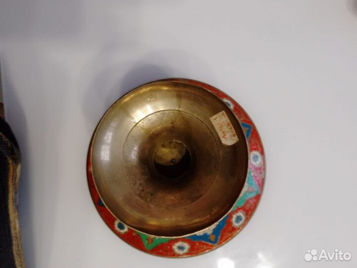 Ваза для фруктов латунь